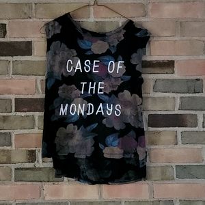 Case of the Mondays Tank, M, Floral